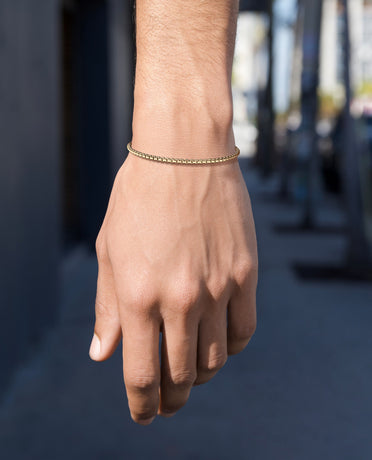Ready to Ship - ROUND BOX Chain Bracelet