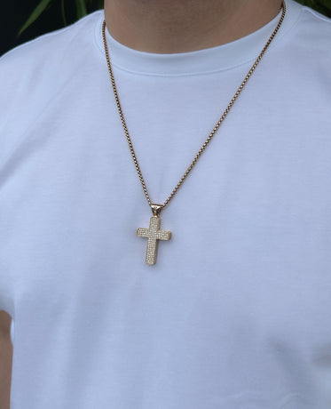 JERRITT Cross Pendant in Gold with 2.00ct Diamonds