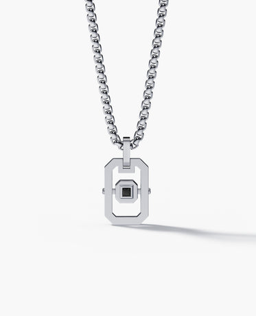 LA PAZ Pendant in Gold with 0.10ct Black Diamond