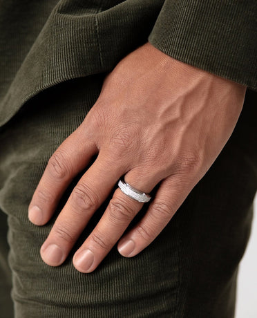 CORTEZ Gold Matching Diamond Wedding Band Set