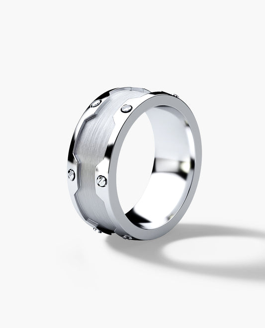 GRANT Gold Wide Wedding Ring