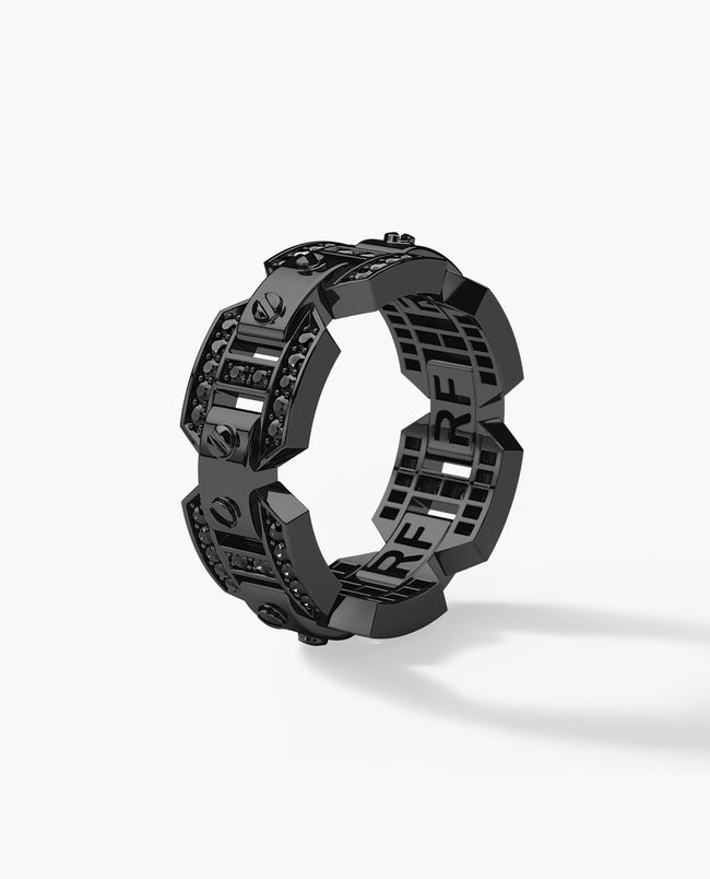 BRIGGS EverBlak Black Gold Ring with 0.70ct Black Diamonds