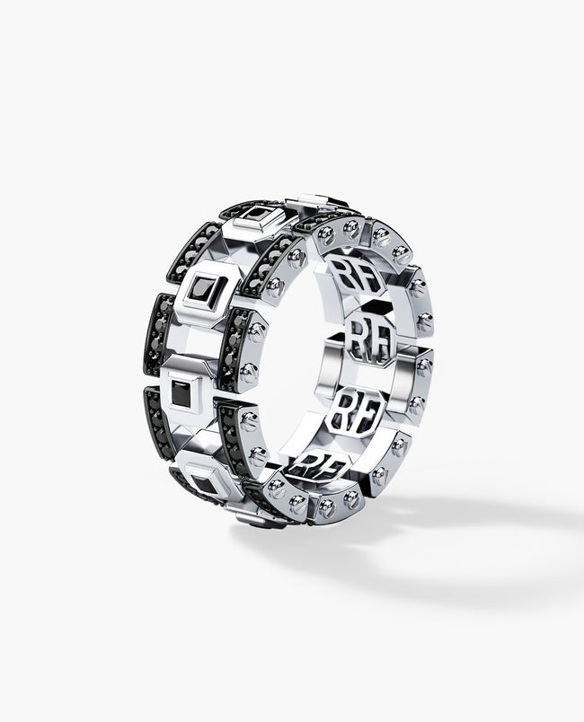 LA PAZ Ring with 1.20ct Black Diamonds