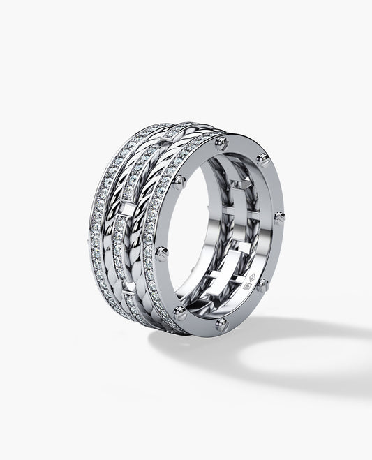 ROPES Gold Ring with 1.45ct Diamonds