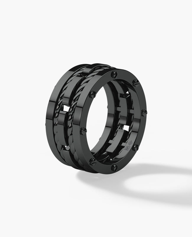 ROPES EverBlak Black Gold Ring