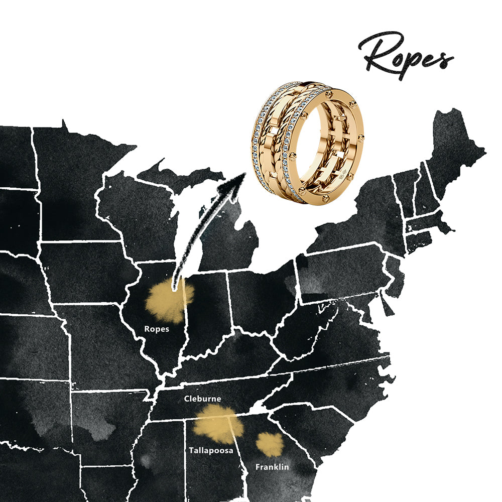 Gold Rope Ring