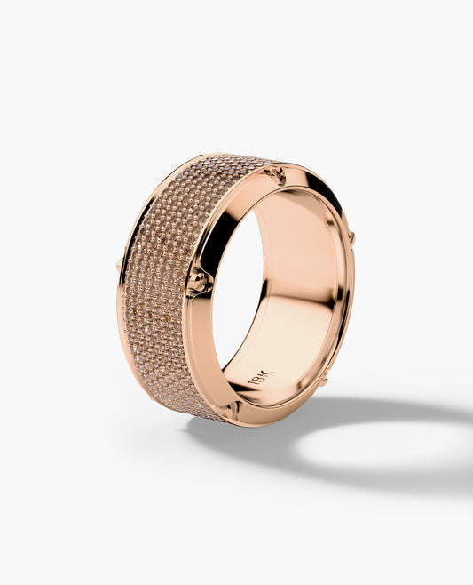 CORTEZ Gold Ring with 2.40ct KolaKola™ Brown Diamonds