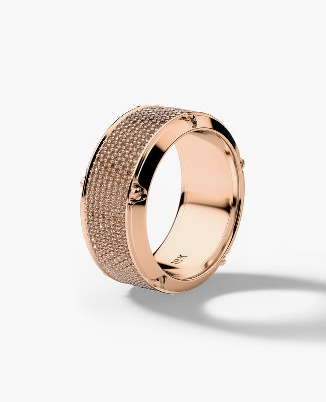 CORTEZ Gold Ring with 2.40ct KolaKola™ Brown Diamonds