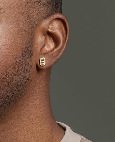 BRIGGS Gold Single Stud Earring with 0.08ct Diamonds