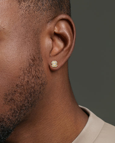 LA PAZ Gold Single Stud Earring with 0.17ct Diamonds