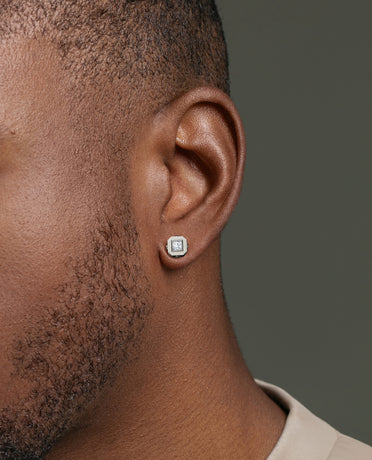 Ready to Ship - LA PAZ Platinum Single Stud Earring with 0.25ct Diamonds