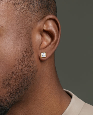 Ready to Ship - LA PAZ 14k Yellow Gold Single Stud Earring with 1.06ct Diamonds