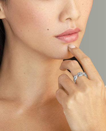 BRIGGS Two-Tone Gold Ring with 0.24ct Diamonds