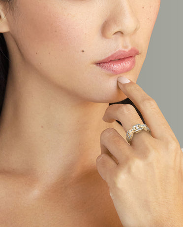 BRIGGS Gold Ring with 2.90ct Diamonds