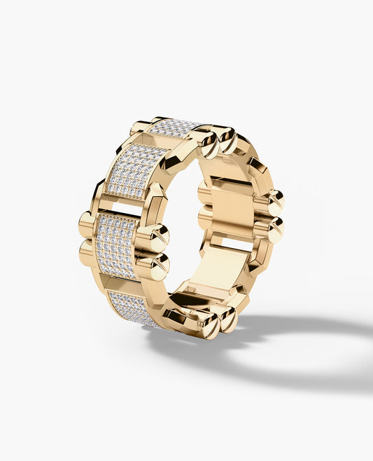 MOSS Gold Ring with 0.70ct Diamonds
