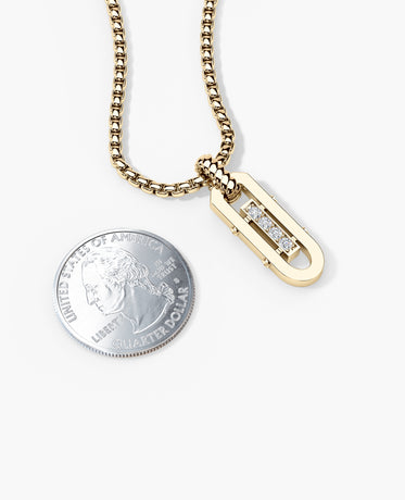 ROPES Amulet Pendant in Gold with 0.20ct Diamonds