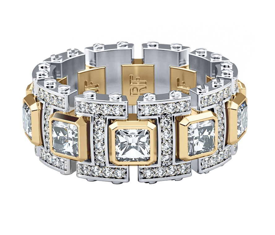 Two tone Gold Diamond Ring